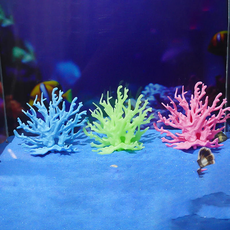 Mini Fish Tank Decorartion Resin Simulation Coral Micro Landscape Fish Tank Starfish Aquarium Decor Ornaments Plants Accessories