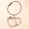 Dog Hair Storage Cute Pendant Keychain Bag Pendant Couple Car Key Chains Jewelry Souvenir Collection Gift Decoration Accessories