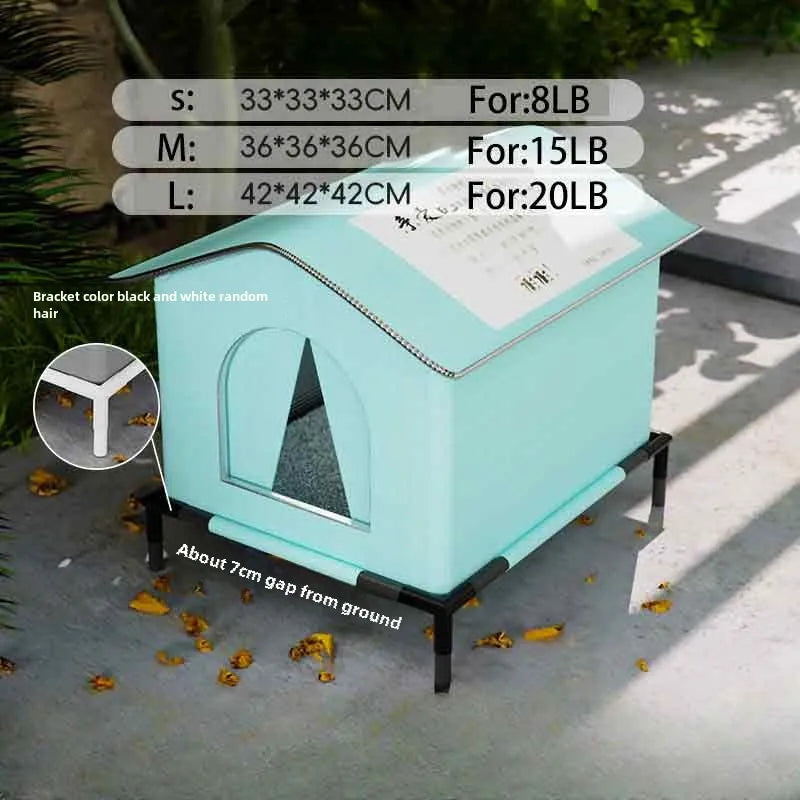 Stray Cat dog House Waterproof Outdoor Winter Warm Pet Cave Sleeping Beds Home Foldable Washable for Small Dog Puppy Supplies - Play Paws Toys