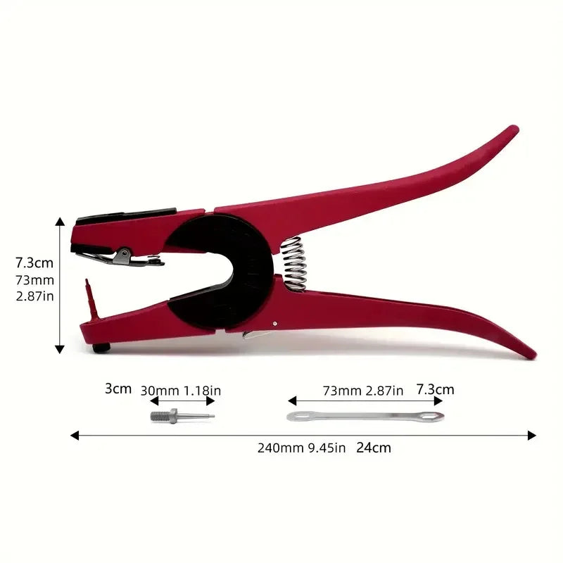 Ear Tag Pliers Livestock Animal Ear Tagging Gun Applicator For Sheep Goat Pig Cattle Rabbit Veterinary Marker Clamp Neddle