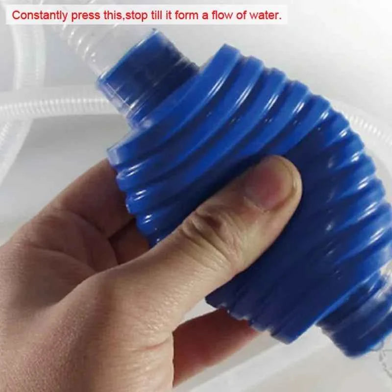 Aquarium Siphon Fish Tank Syphon Vacuum Cleaner Pump Semi-automatic Water Change Changer Gravel Water Filter Aquarium Tools 1.4m