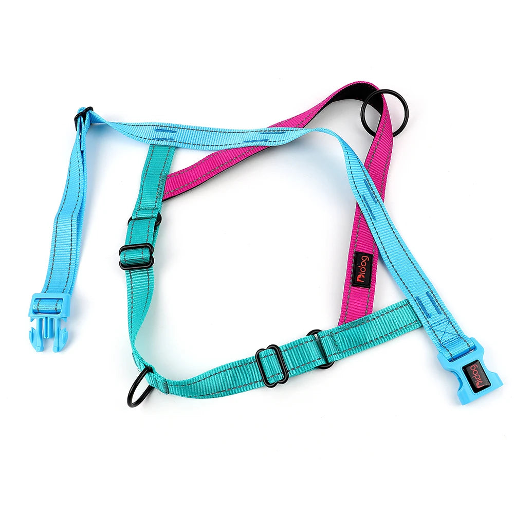 Reflective Nylon Dog Harness Adjustable Pet Dogs Training Harnesses No Pull Pet Pug Pitbull Walking Vest For Small Large Dogs
