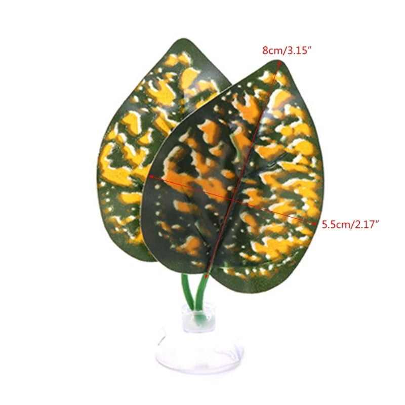 Fishtanks Decorations for Betta Fish Resting Bed Leaf Hammock Spawning Pad for Bettas Simulation Habitats AquaticPlant