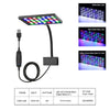 USB Aquarium LED Light Full Spectrum Aquatic Plant Grow Lamp Clip on Fish Tank Adjustable Brightness No flicker Lighting  9W/12W