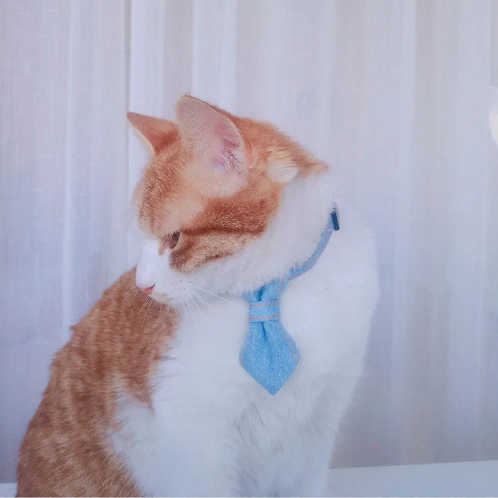 Pet Accessories for Dogs Cats Bowtie British Style Puppy Plaid Tie Breakaway Bowknot Collar for Small Dog Cat Gentleman Costume - Play Paws Toys