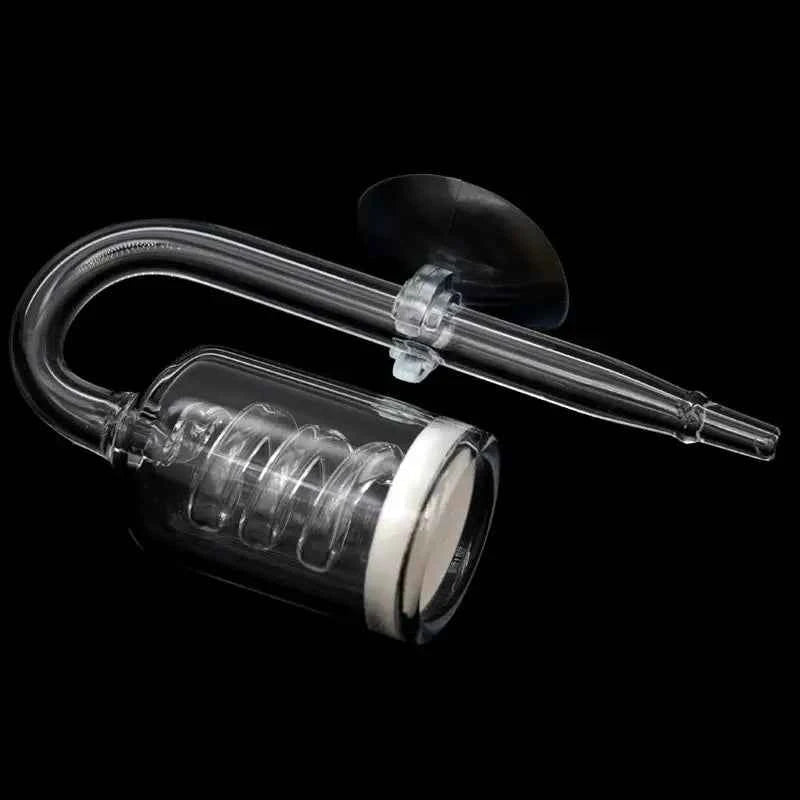 Glass/Acrylic Co2 Diffuser Aquarium Spiral Carbon Dioxide Atomizer Diffuser with Suction Cup for Aquarium Fish Tank Accessories