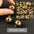 6/8/10/12/14/16/18/20/25mm Bronze Metal Jingle Bells Loose Beads Festival Party Christmas Decoration DIY Crafts Accessories