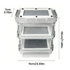 Mealworm Breeding Kit 3-Layer Silkworm Feeder Bin Corn Worm Breeder Box for Pet Parents Animal Lovers Keepers Breeders Hobbyists