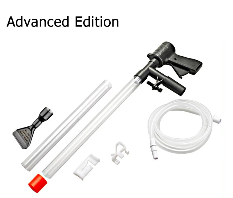 Aquarium Fish Tank Water Change Pump Aquarium Cleaning Tool Vacuum Water Changer Sand Gravel Cleaner Siphon Filter Pump Manual