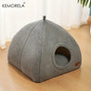KEMORELA Winter Thickened Indoor Cat Bed 2-in-1 House Tent with Detachable Washable Soft Cushion Pillow Unassembled 2025 Model - Play Paws Toys