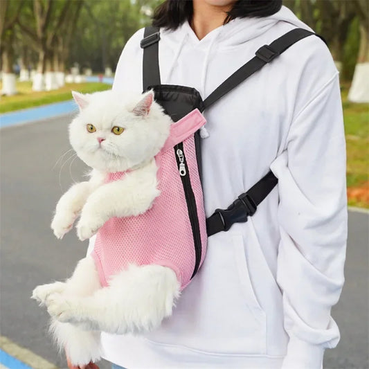 Portable Breathable Cat Bag Pet Travel Tote Bag Backpack For Carrying Pets On Both Shoulders Outdoor Travel Set For Cats And Dog - Play Paws Toys