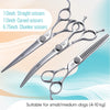 Fenice 6.5/7.0 inch High-end JP440C Alloy Steel Diamond Screw Grooming for Dogs Scissors Shears Kit for Dog Groomers