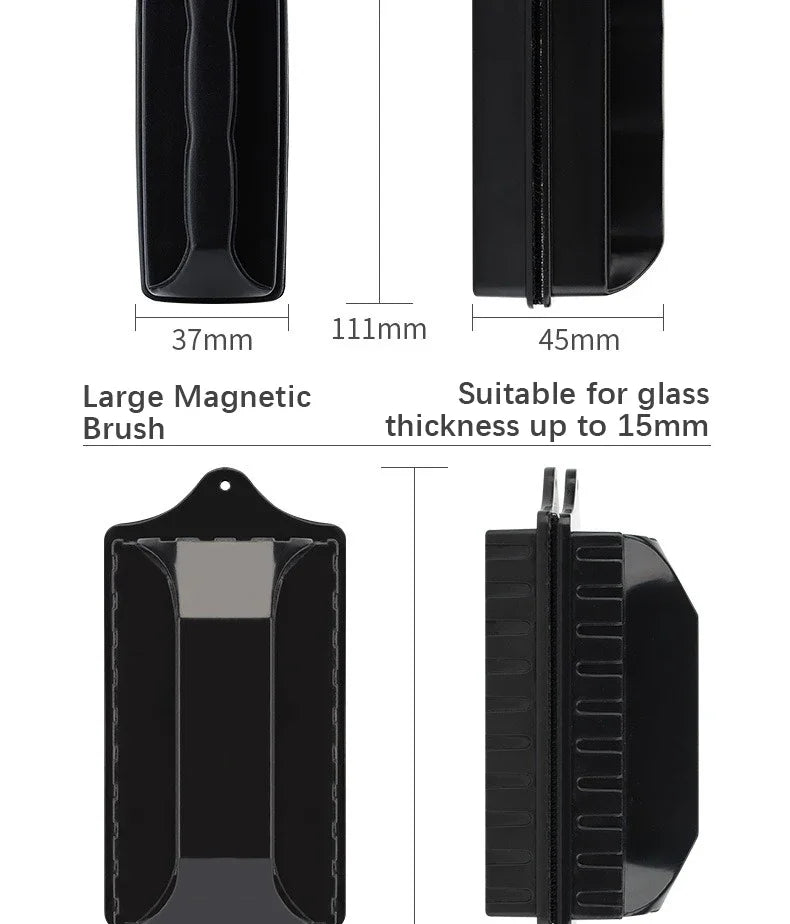 New Magnetic Brush Cleaning Tool Strong Suction Glazing Scrub Easy To Cleaning Double Sided Fish Tank Aquarium Tank Scrubber