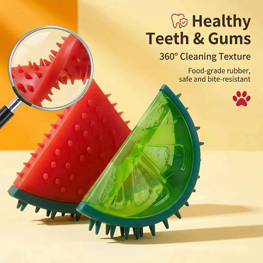 Pet Cooling Chew Toy Reusable Dog Cat Toy Teething Summer Cooling Pineapple Ice Frozen Fruit Shape Toys for Small Medium Dogs