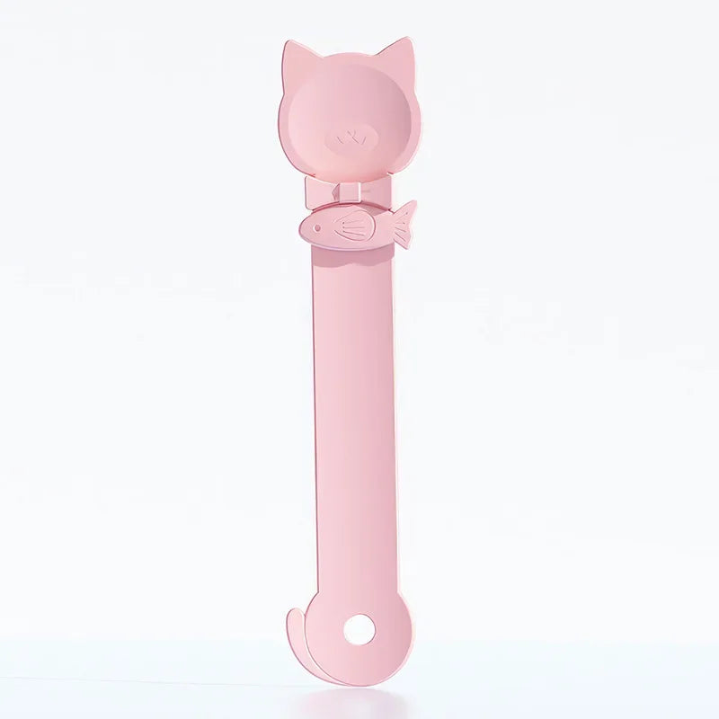 Cat Strip Feeder Spoon Long Handle Lickable Wet Food Feeder for Cats Pet Meat Mud Food Squeeze Dispense Spoon Pet Supplie