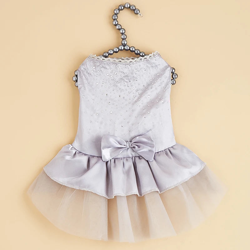 Dog Summer Dress Cat Lace Skirt Pet Clothing Chihuahua Tulle Skirt Puppy Cat Princess Apparel Cute Puppy Clothes Dog Accessories