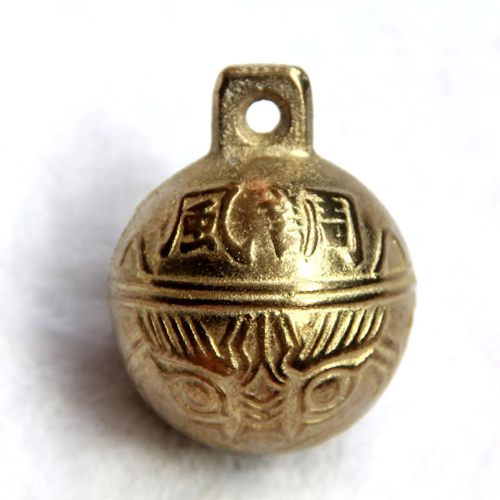 1/2PCS 38mm Excellent Chinese Tibetan Bell Tiger Gift Great Lucky Feng Shui Bell Head Brass Charming Bells
