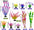 25/26PCS Artificial Aquarium Decor Plants Water Weeds Ornament Aquatic Plant Fish Tank Grass Decoration Accessories