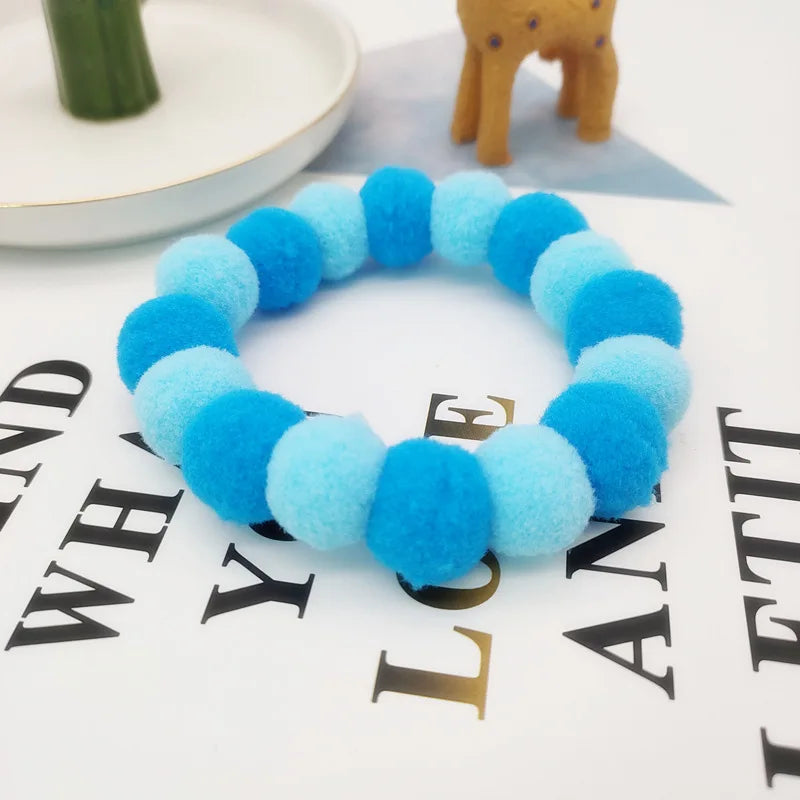 Pet Dog Bow Tie Rainbow Flower Hair Ball Necklace Cat Collar Pet Dog Cat Bowties Neckties Dog Grooming Accessories