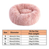 Soft Pet Cat Bed Pad Plush Warm Faux Fur dog Calm Bed Donut Round Bed Comfortable Sleeping Washable for Small Medium Dog and Cat