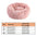 Soft Pet Cat Bed Pad Plush Warm Faux Fur dog Calm Bed Donut Round Bed Comfortable Sleeping Washable for Small Medium Dog and Cat