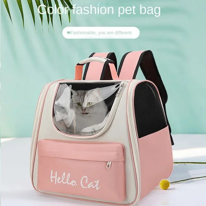 Cat Carrier Bags Windproof Outdoor Travel Backpack for Cat Small Dogs Transport Carrying Bag Cat Backpack Carriers With Cushion - Play Paws Toys