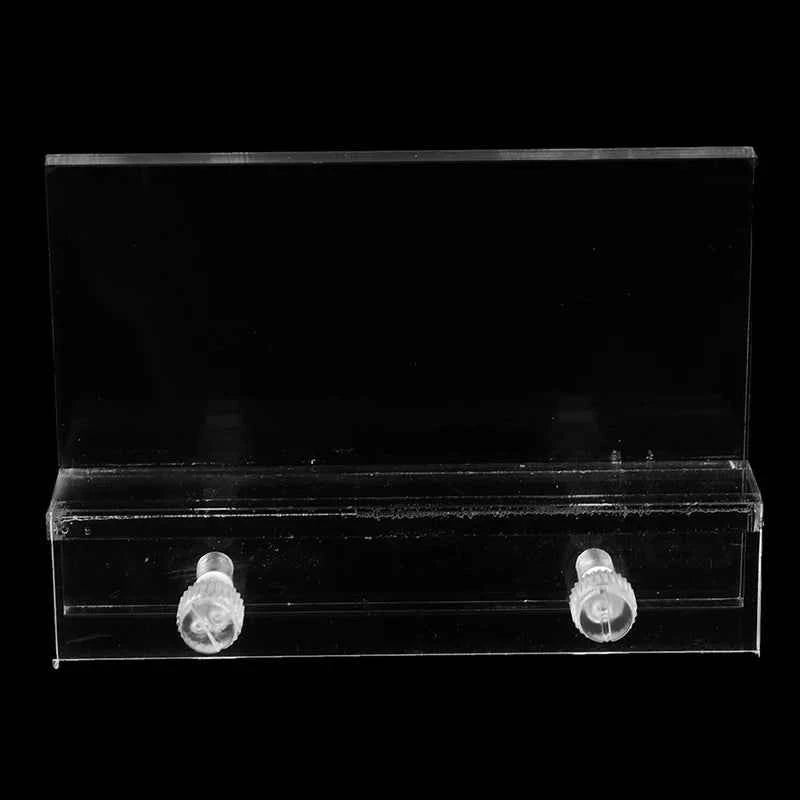 1pc Acrylic Clear Aquarium Clear Fish Tank LED Light Holder Lamp Fixtures Support Stand Easy Installation no Punching Needed