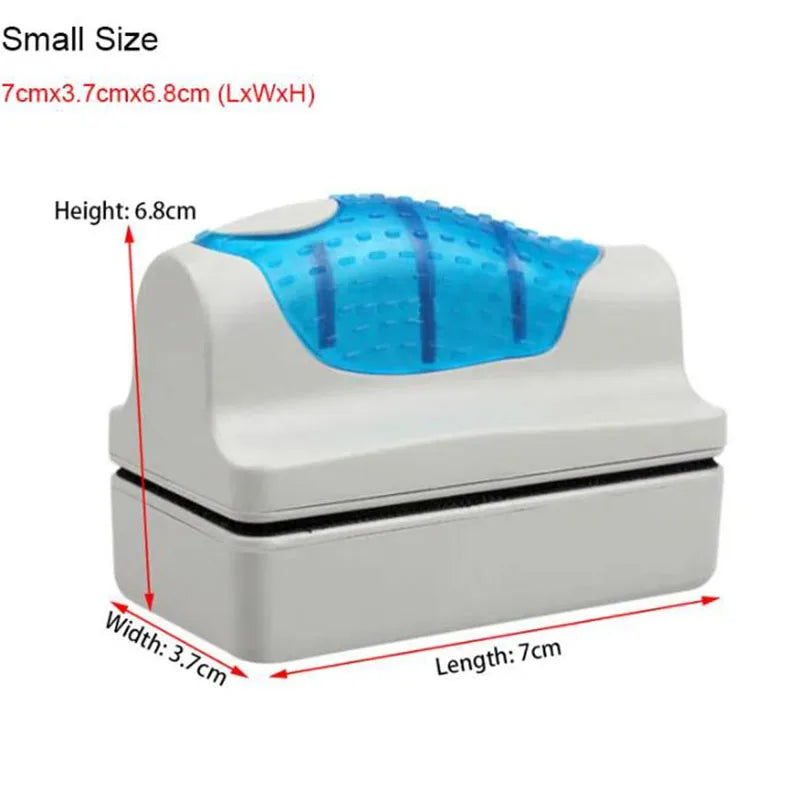 Magnetic Aquarium Fish Tank Brushes Floating Clean Glass Window Algae Scraper Cleaner Brush Aquarium Accessories