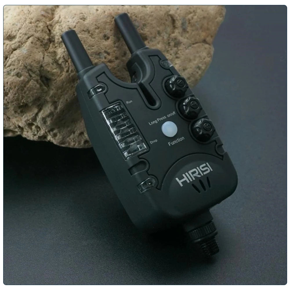 Hirisi Carp Fishing Bite Alarm with Adjustable Volume, Tone, Sensitivity & LED Indicator - Essential Fishing Accessory B150