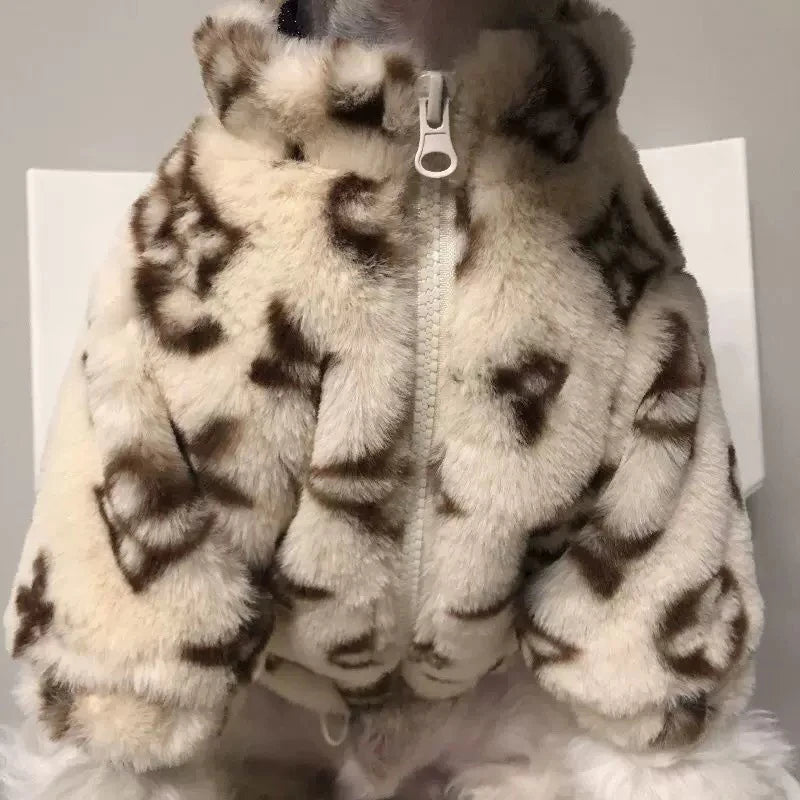 Autumn Winter Soft Cat Dog Clothes Cartoon Pet Warm Thickening Cute Thermal Dogs Clothes Fashion Plush Dogs Coat Pet Supplies
