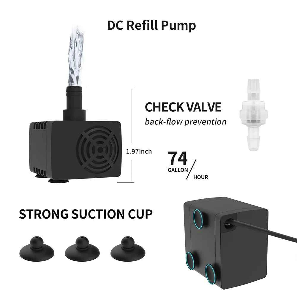 Fzone ATO 580P Auto Top Off Water Level Controller Pump with QST Sensor for Marine Reef Saltwater Aquarium