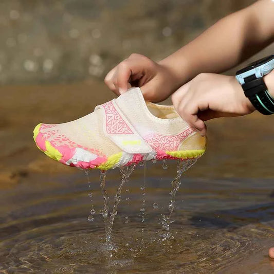 New KID's Summer Wading Shoes Parent-Child Vacation Beach Swimming Shoes Student Quick Drying Beach Game Shoes Aqua Shoes 29-38#