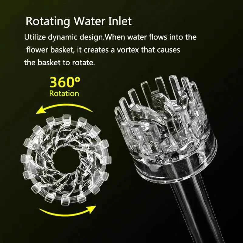DIY Clear Aquarium Skimmer Acrylic Lily Pipe Spin Surface Inflow Outflow Water Plant Tank Filter Cleaning Fish Tank Accessories