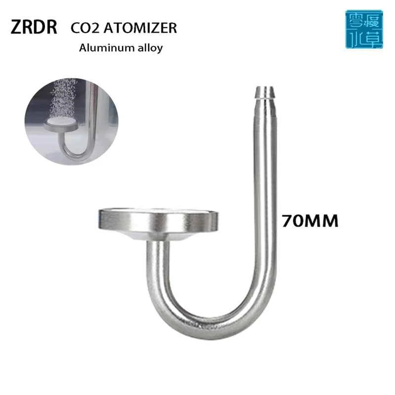 ZRDR Aquarium CO2 atomizer fish tank aluminum alloy CO2 diffuser CO2 regulation generator system CO2 refiner plant CO2 atomizer