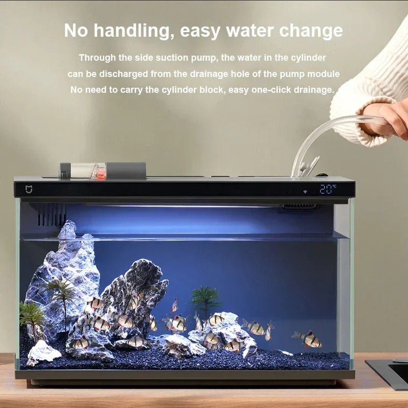 NEW MIJIA Smart Fish Tank MYG100 Work With Mijia APP Mobile Controlled Remote Feeding Smart Lighting System Light Aquarium CN