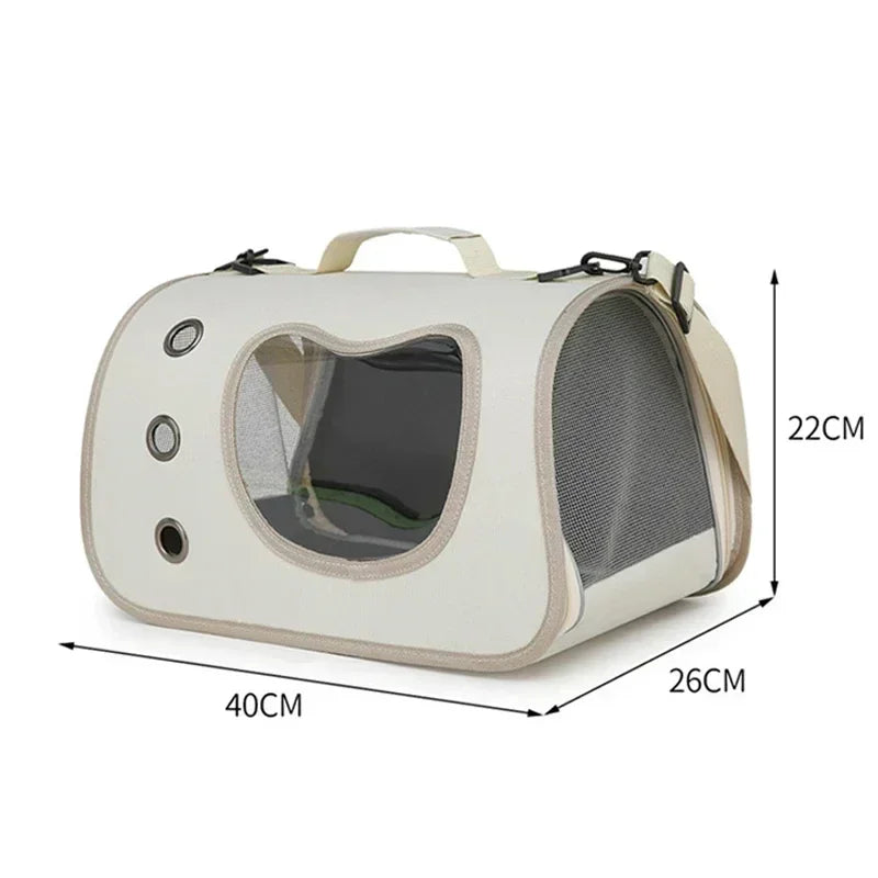 Premium Portable Foldable Breathable Pet Carrier Bag Lightweight for Small Dogs Cats Outdoor Cat Kitten Shoulder Carrying Bag - Play Paws Toys