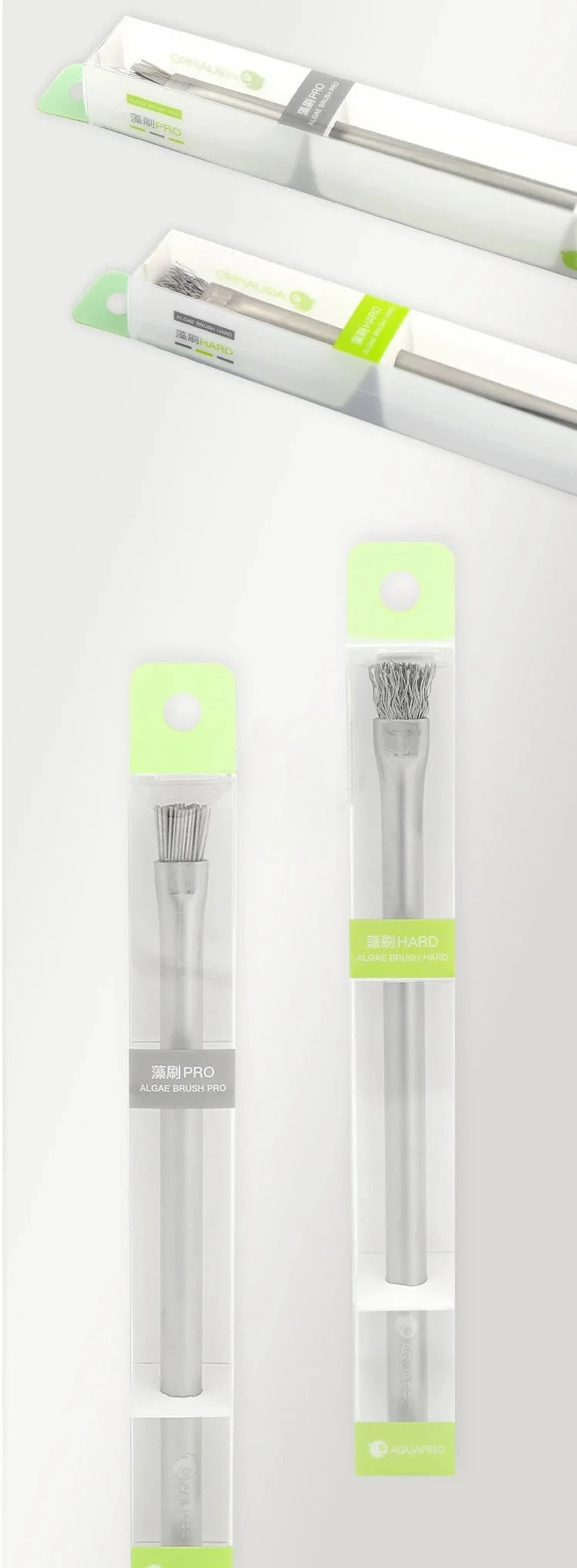 Aquapro Algae Brush Cleaning Brush Fish Tanks And Aquariums Tool Stainless Steel Water Plant ADA Quality Algae Remover Cleaner