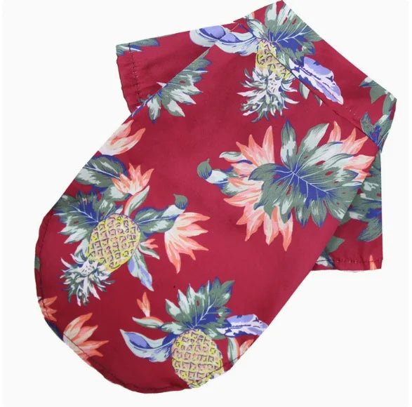 Hawaiian Style Pet Dog Clothe Summer SandBeach Dog Shirts for Small Medium Dogs Puppy Cat Clothing Ropa Perro Pug French Bulldog