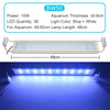 Aquarium LED Light Super Slim Fish Tank Aquatic Plant Grow Lighting Waterproof Bright Clip Lamp Blue LED 18-72cm for Plants 220v