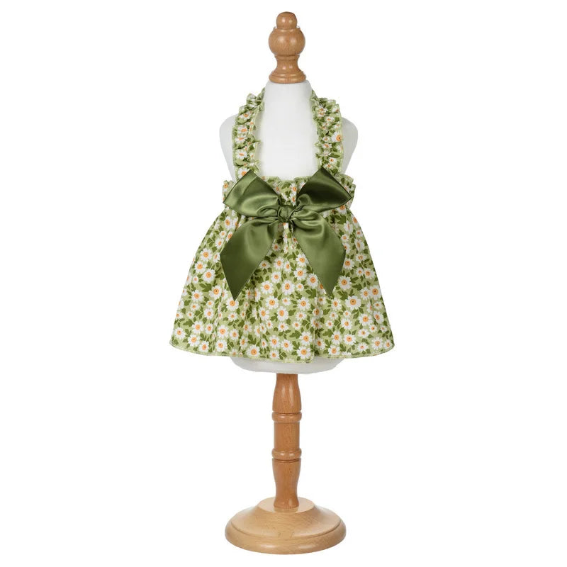 1 Pc Pet Dress Dog&Cat Summer Dress  Yomantic Floral Pattern Suitable For Birthday Wedding Party Outfits
