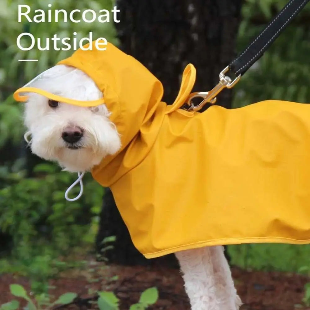 Pet It Yolk Man Pu Dog Raincoat Teddy Corgi Golden Retriever Pet Clothes Waterproof Outdoor Dog Supplies
