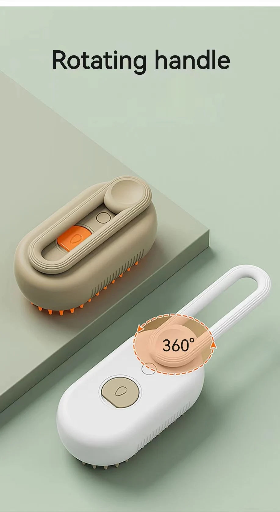 Electric 3-in-1 Pet Hair Brush - Steam Spray Massage Hair Removal Comb for Dogs And Cats Anti-Flying Hair Cleaning Brush