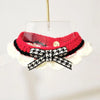 Cute Pet Cat Saliva Towel Hand-knitted Adjustable Kitten Cat Puppy Bow-knot Collar Pet Cat Decorative Collar Kitten Accessories