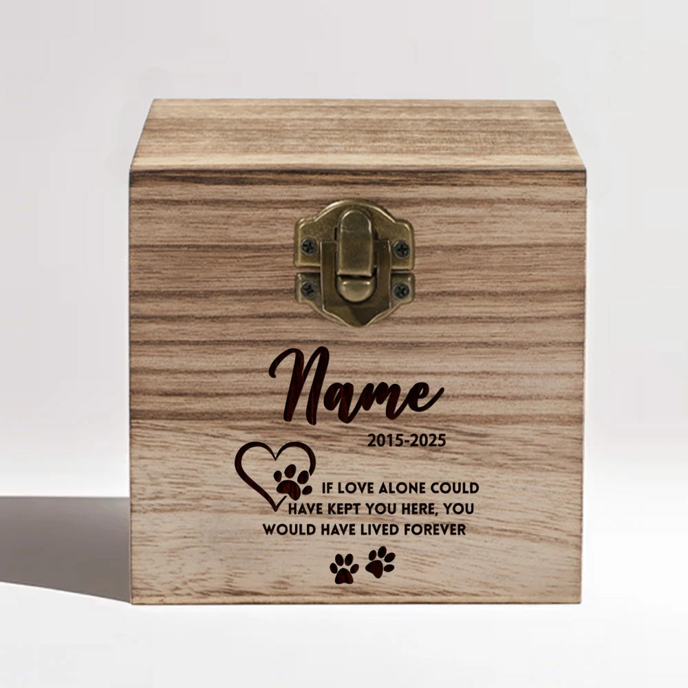 Pet Memorial Keepsake Box Dog Bereavement Gift Pet Keepsake Box Cat Dog Loss Gift Wood  Memorial Urns Dog Ashes Keepsake