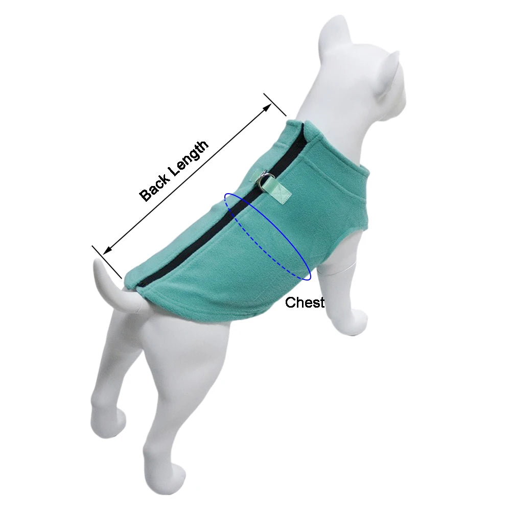 Winter Dog Clothes Soft Fleece Chihuahua Jacket French Bulldog Coat for Small Medium Dog Cat Warm Vest Puppy Pug Pet Apparel