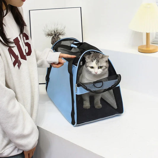 Cat Bags Portable Dog Carrier Bag Mesh Breathable Pet Puppy Travel Bags for Small Dogs Foldable Cats Handbag Bag Transport Bag - Play Paws Toys