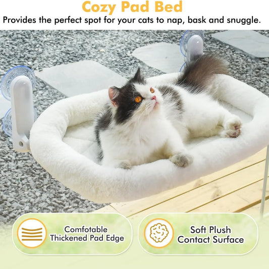 Cat hammock window cat nest windowsill bedside sun sucker pet balcony glass habitat cat nest - Play Paws Toys