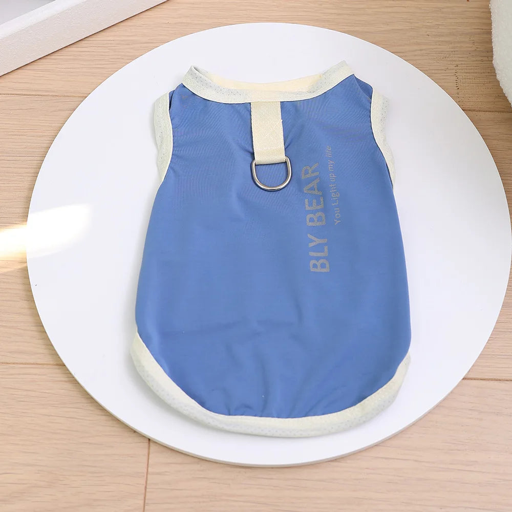 Cooling Dog Cat Vest Summer - Breathable Mesh UV Protection Sleeveless Shirt, Ice Silk Pet Cooling Jacket for Hot Weather