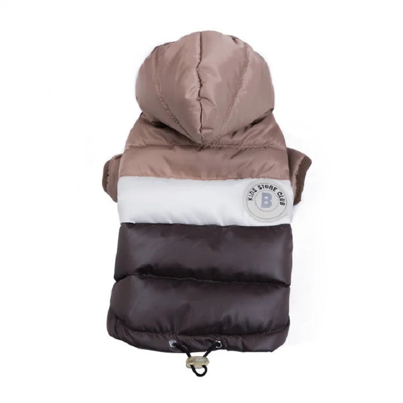 Dog Jacket Waterproof Luxury Dog Clothes Pet Down Cotton Vest Chihuahua French Bulldog Winter Dog Coat Puppy Warm Dog Costume
