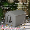 KEMORELA Stray Cat Bed Warmer - 3 Sizes of Comfortable Room-Shaped Shelter for Cats & Dogs, Durable Oxford Cloth, All-Season - Play Paws Toys